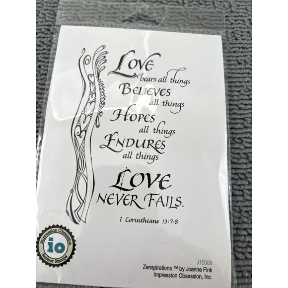 4Pcs Impression Obsession Stamps LOT-J15000/F13275/F13182/E7917 - Picture 3 of 6